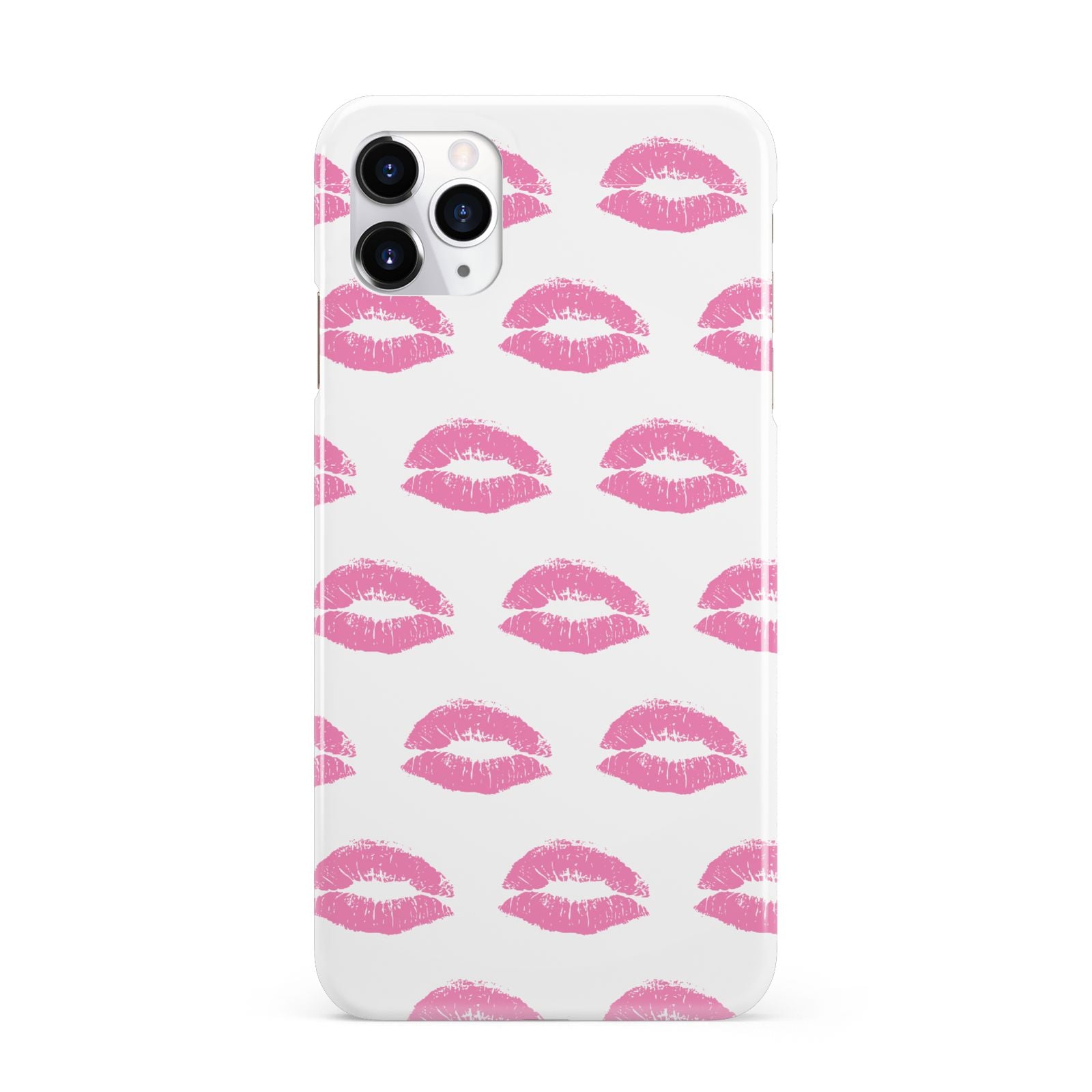 Valentines Pink Kisses Lips iPhone 11 Pro Max 3D Snap Case