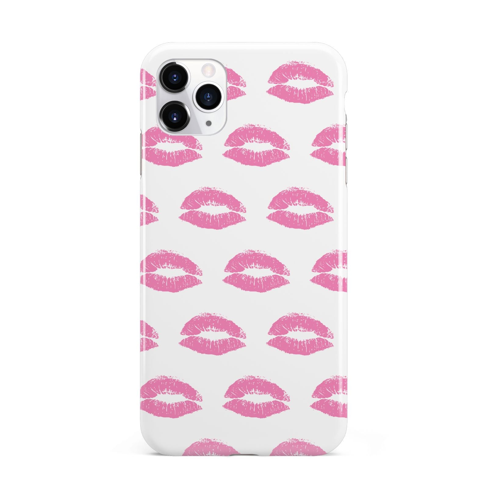 Valentines Pink Kisses Lips iPhone 11 Pro Max 3D Tough Case