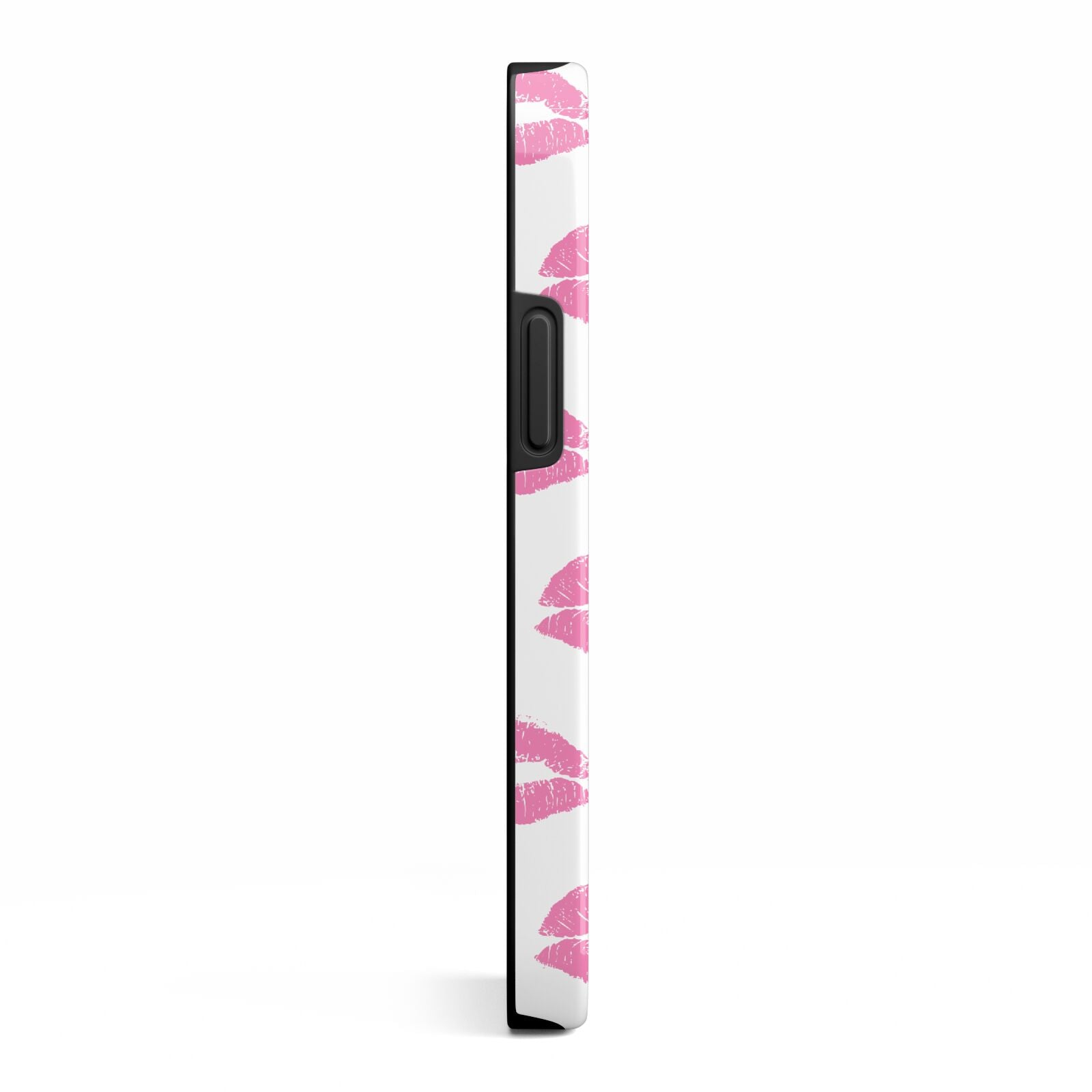 Valentines Pink Kisses Lips iPhone 13 Mini Side Image 3D Tough Case