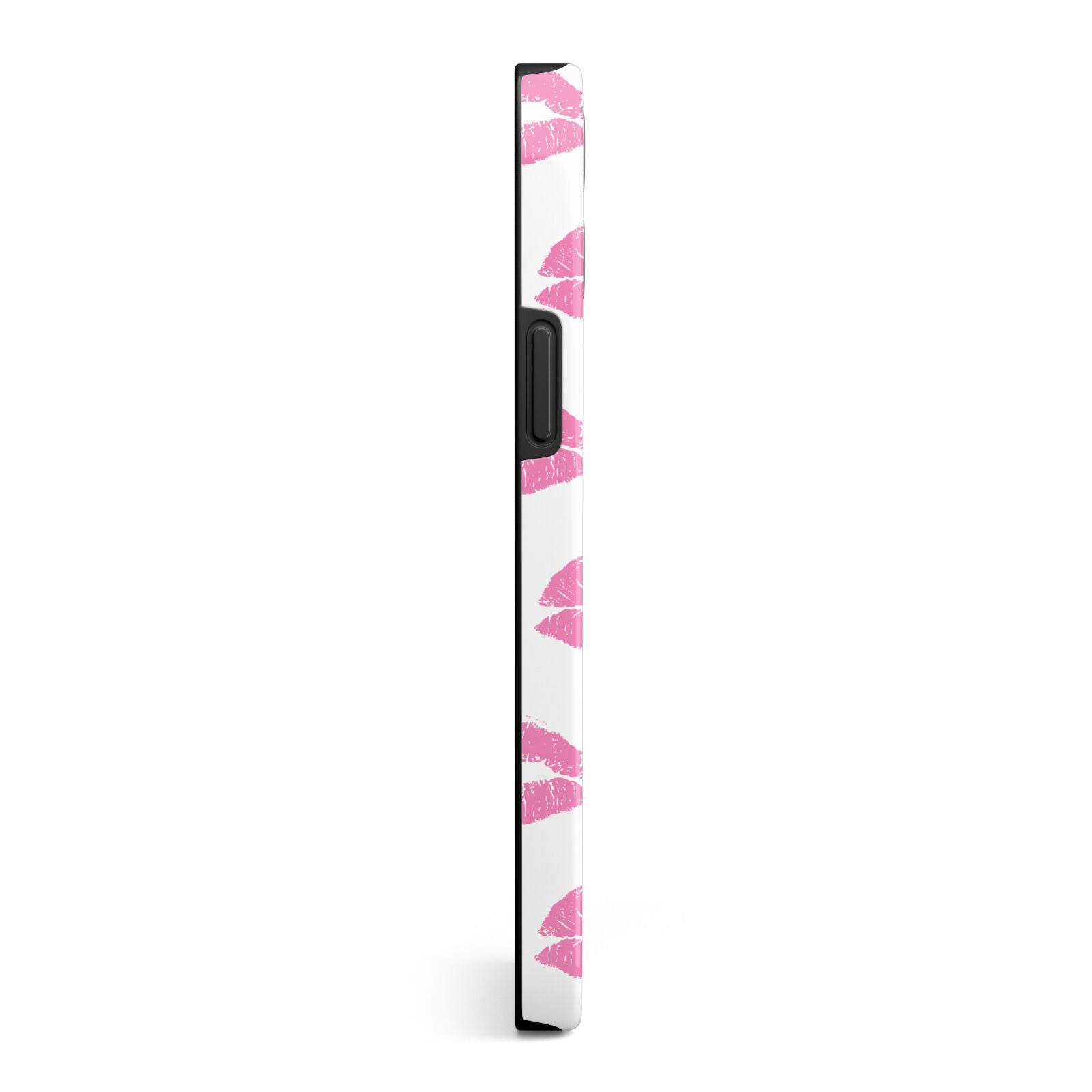 Valentines Pink Kisses Lips iPhone 13 Pro Max Side Image 3D Tough Case