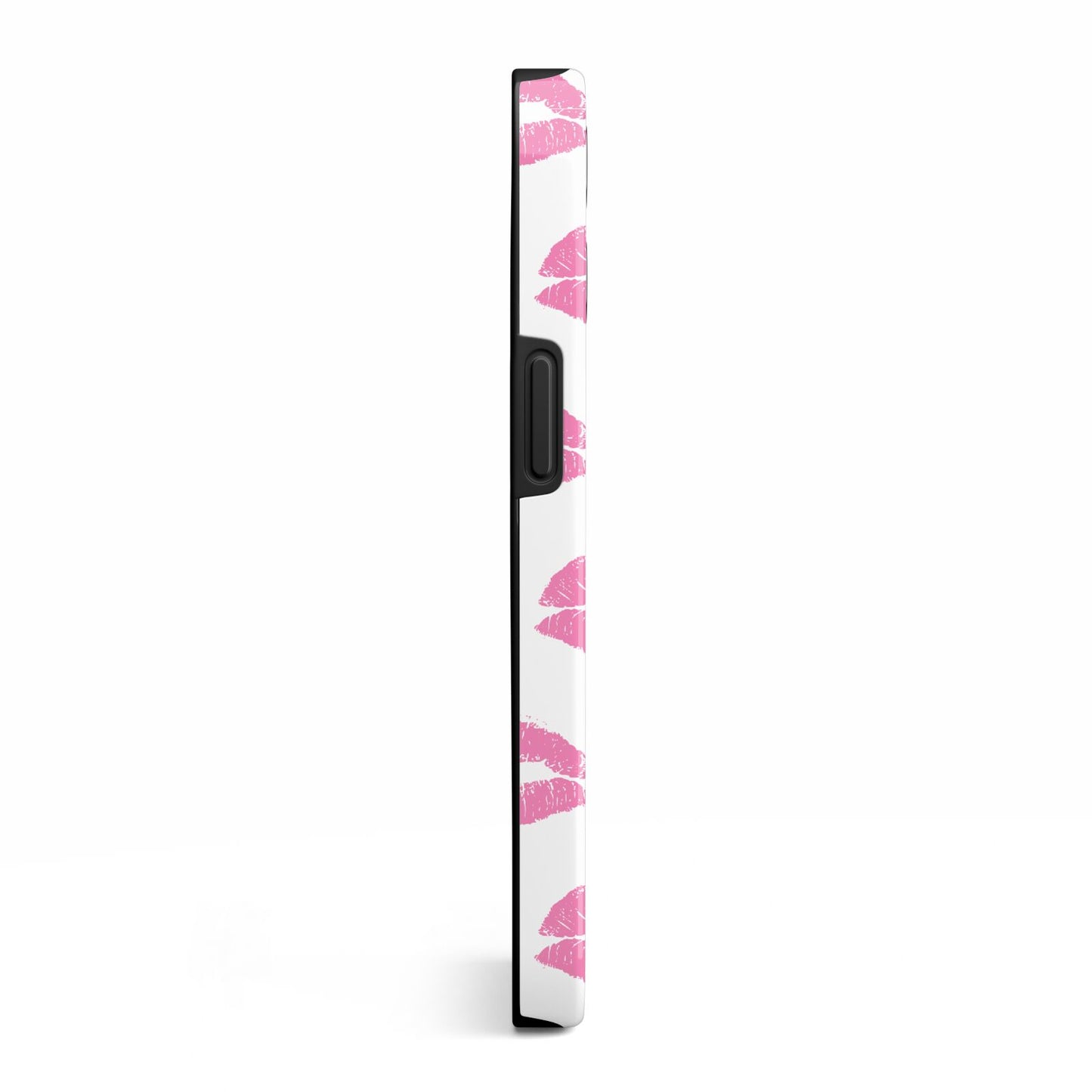 Valentines Pink Kisses Lips iPhone 13 Pro Side Image 3D Tough Case