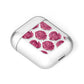 Valentines Roses AirPods Case Laid Flat