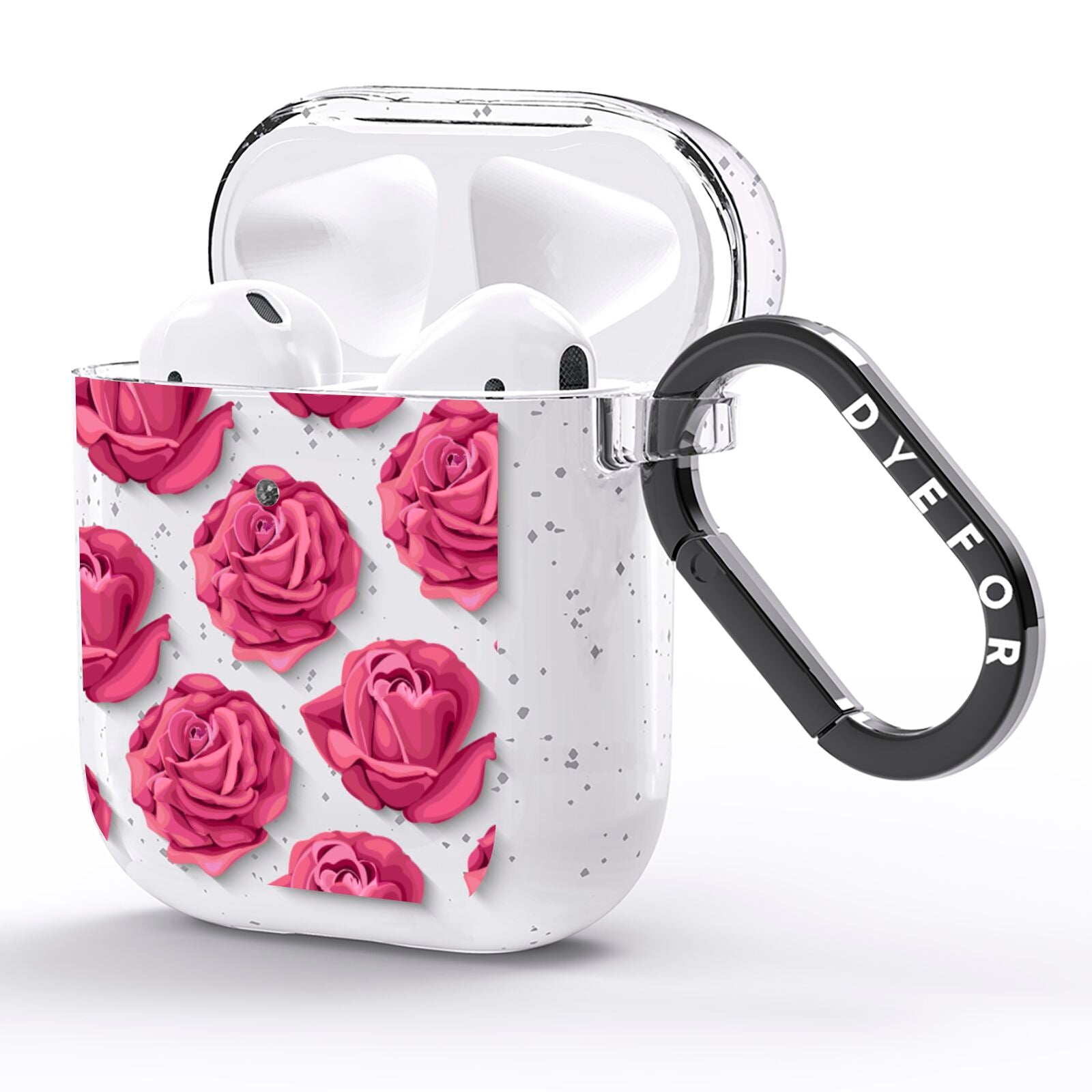 Valentines Roses AirPods Glitter Case Side Image