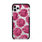 Valentines Roses Apple iPhone 11 Pro Max in Silver with Black Impact Case