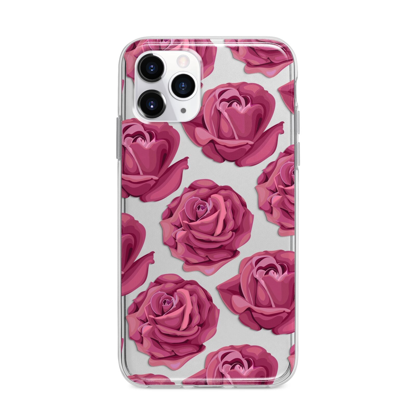 Valentines Roses Apple iPhone 11 Pro Max in Silver with Bumper Case