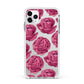 Valentines Roses Apple iPhone 11 Pro Max in Silver with White Impact Case