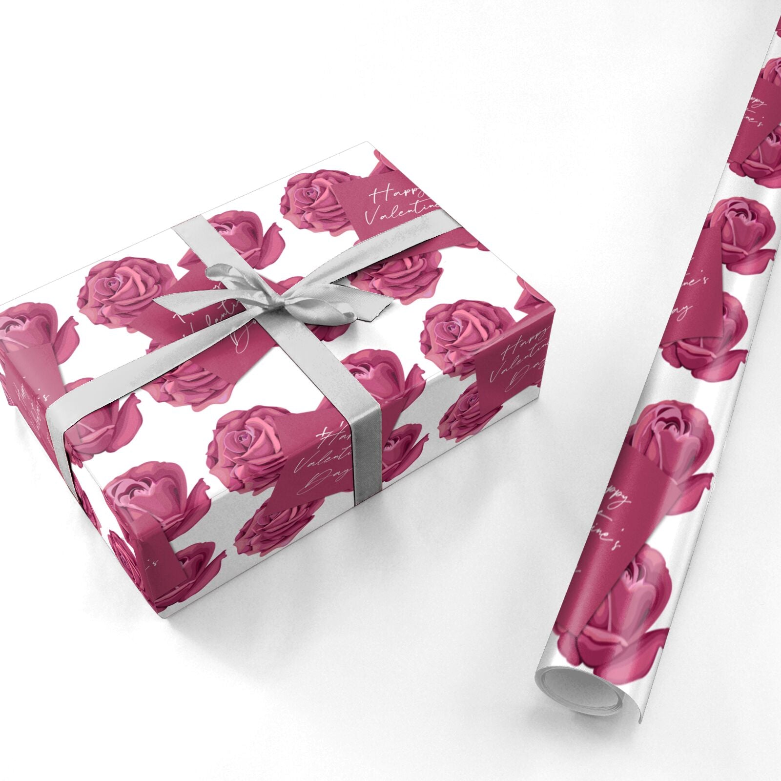 Valentines Roses Personalised Wrapping Paper