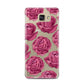 Valentines Roses Samsung Galaxy A7 2016 Case on gold phone