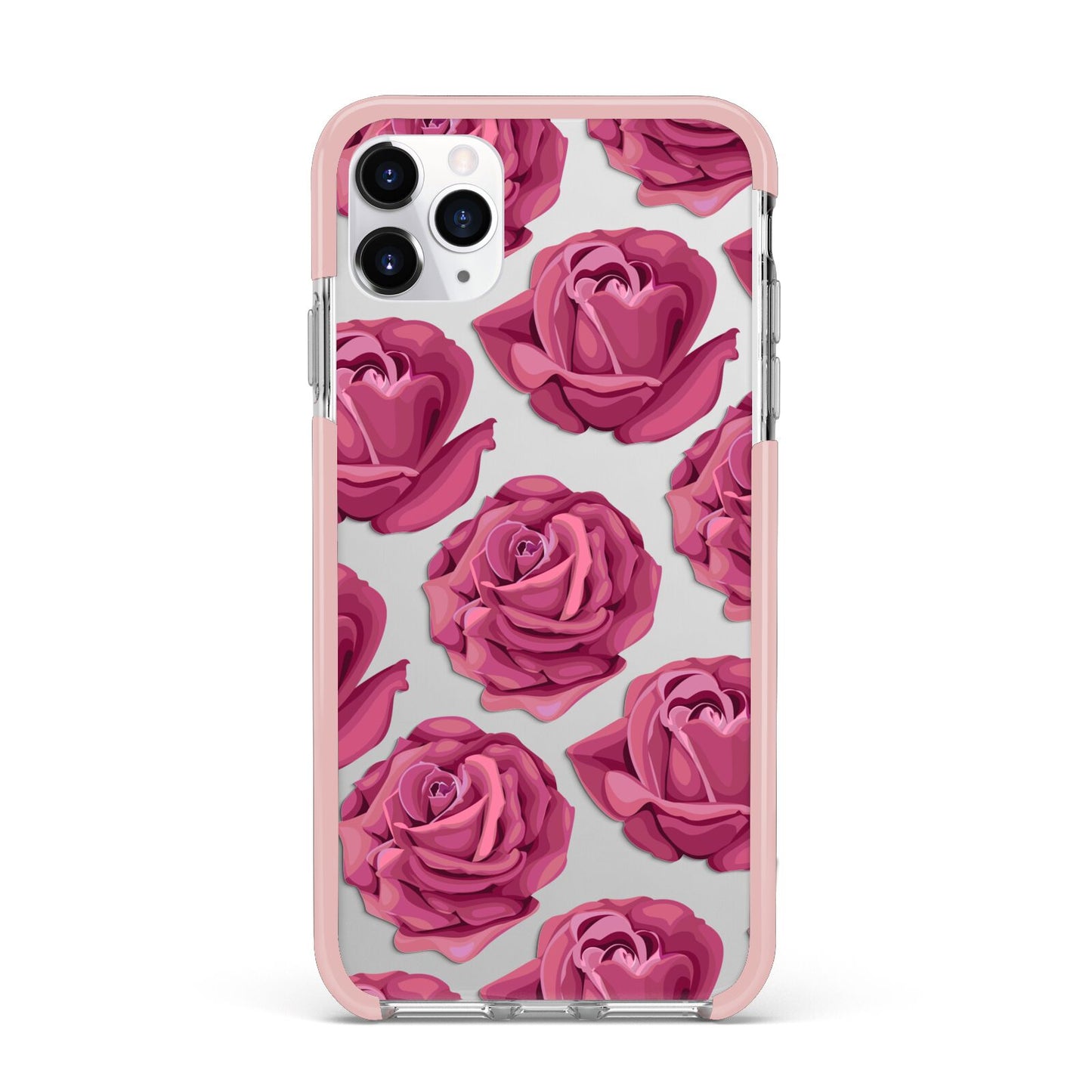 Valentines Roses iPhone 11 Pro Max Impact Pink Edge Case