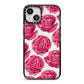 Valentines Roses iPhone 13 Black Impact Case on Silver phone