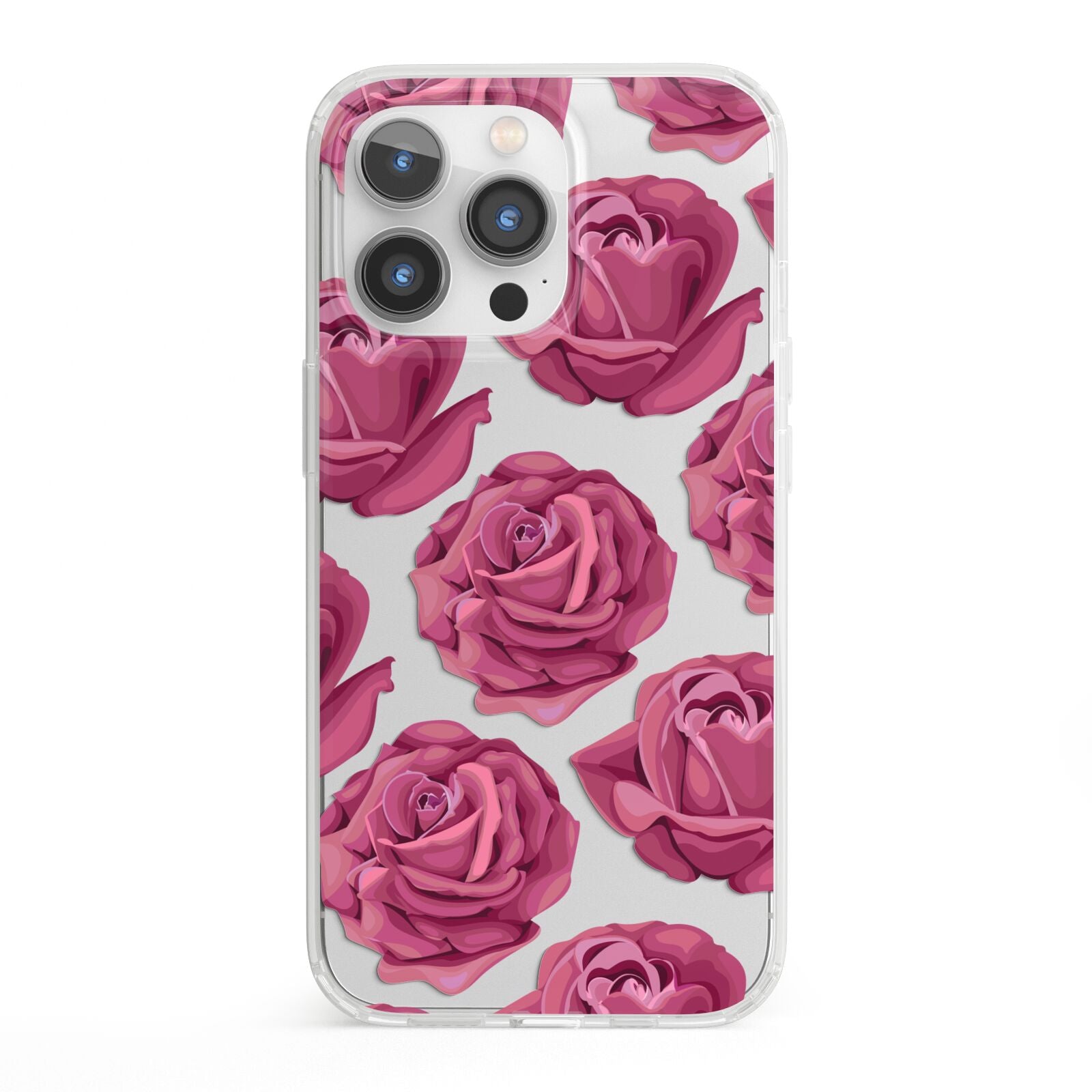 Valentines Roses iPhone 13 Pro Clear Bumper Case