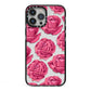 Valentines Roses iPhone 13 Pro Max Black Impact Case on Silver phone