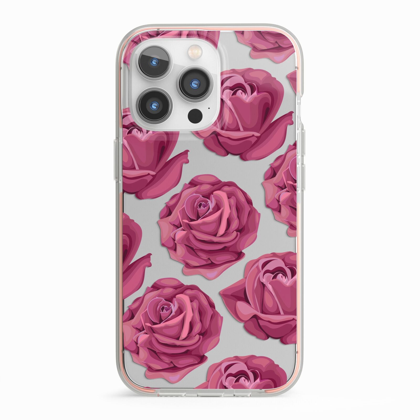 Valentines Roses iPhone 13 Pro TPU Impact Case with Pink Edges