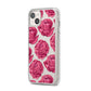 Valentines Roses iPhone 14 Plus Clear Tough Case Starlight Angled Image
