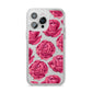 Valentines Roses iPhone 14 Pro Max Glitter Tough Case Silver