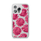 Valentines Roses iPhone 14 Pro Max Glitter Tough Case Silver