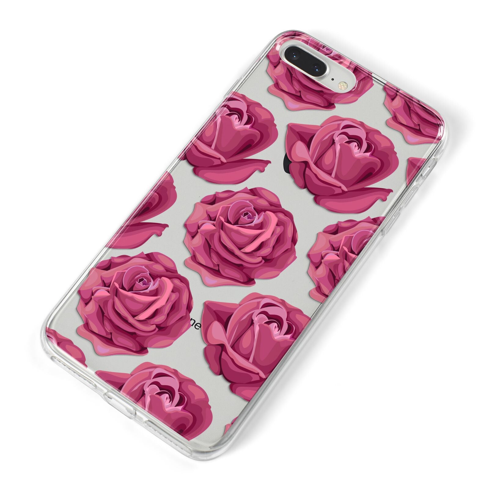 Valentines Roses iPhone 8 Plus Bumper Case on Silver iPhone Alternative Image