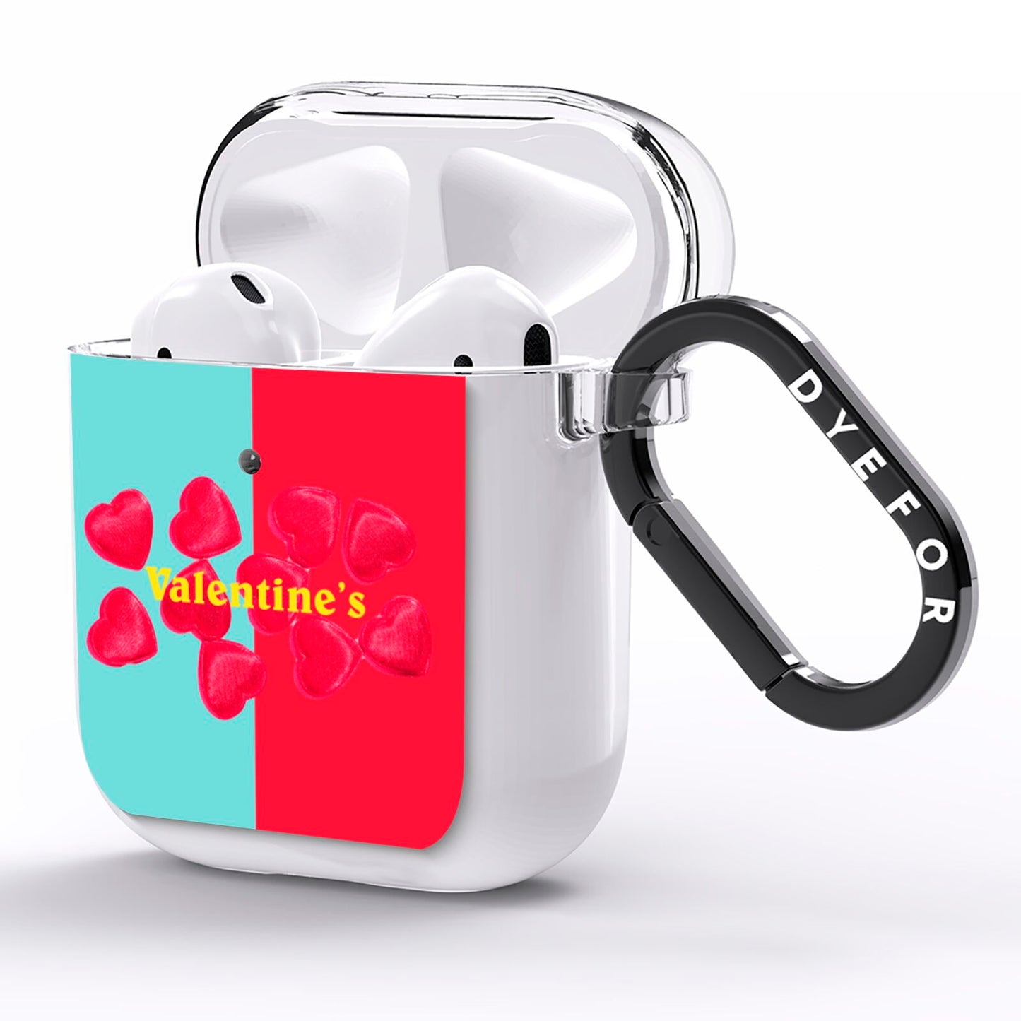 Valentines Sweets AirPods Clear Case Side Image
