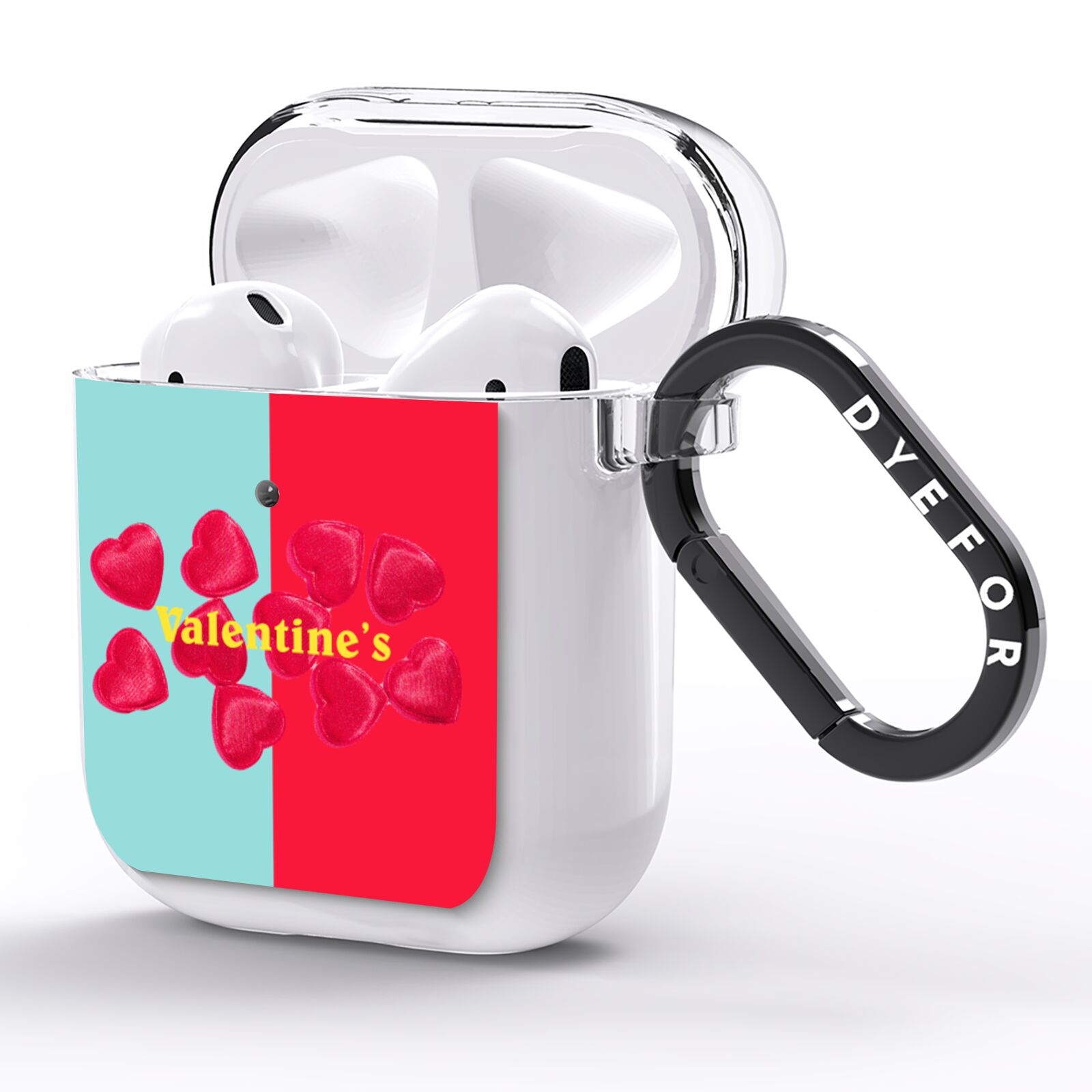Valentines Sweets AirPods Clear Case Side Image