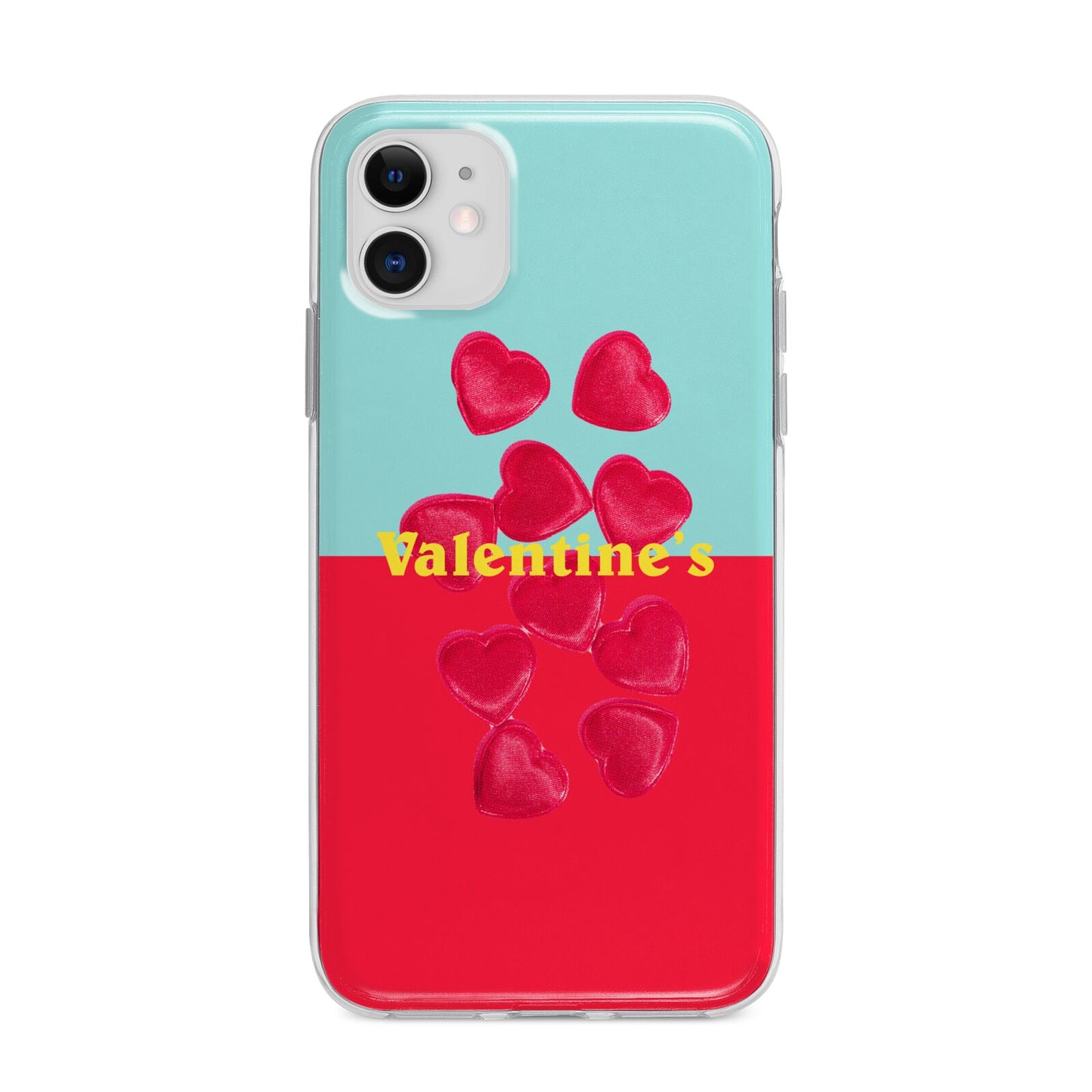 Valentines Sweets Apple iPhone 11 in White with Bumper Case