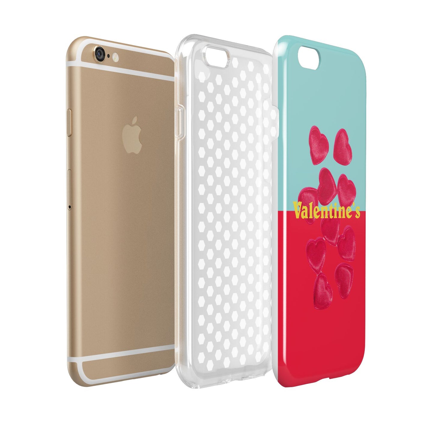 Valentines Sweets Apple iPhone 6 3D Tough Case Expanded view