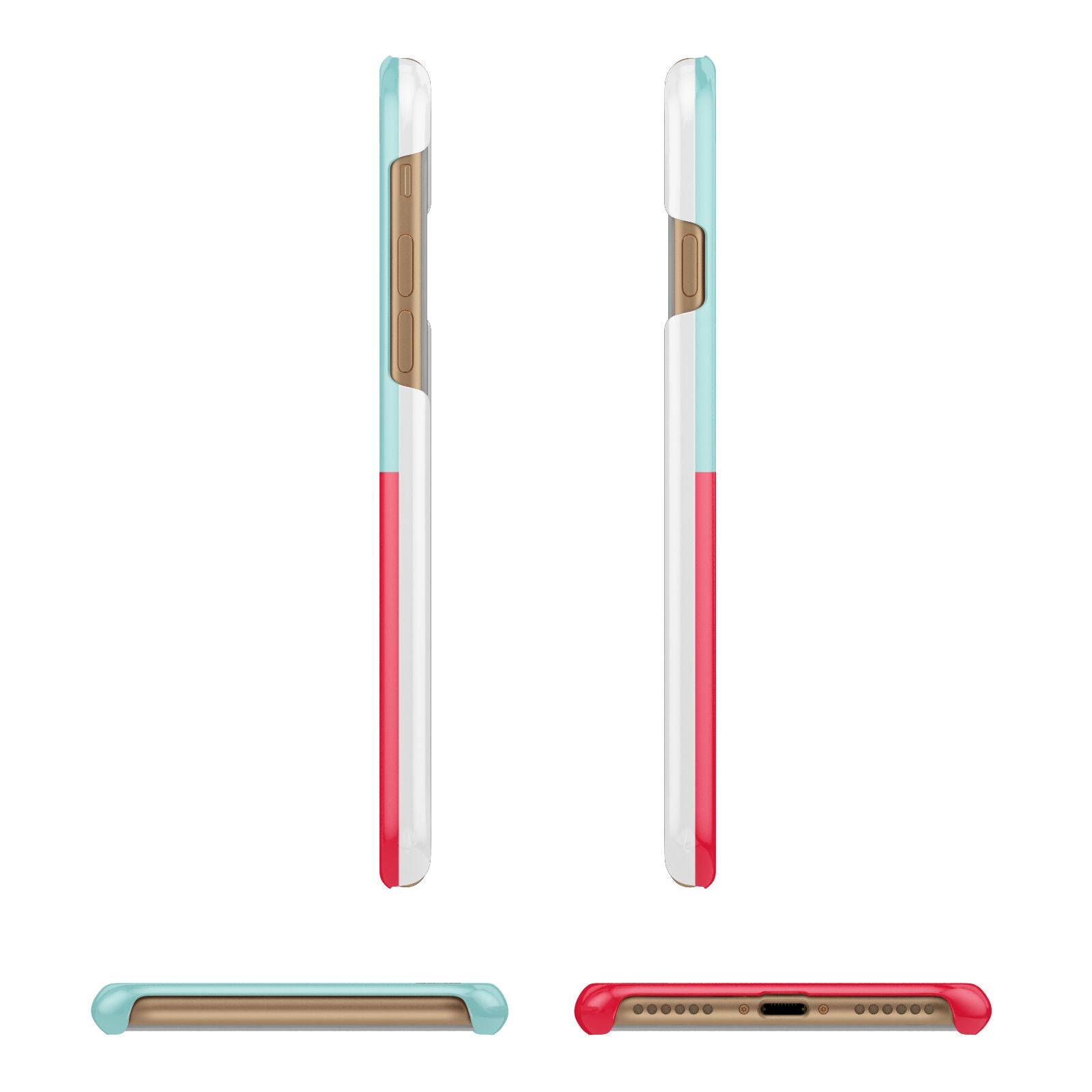 Valentines Sweets Apple iPhone 7 8 3D Wrap Snap Case Angled Images