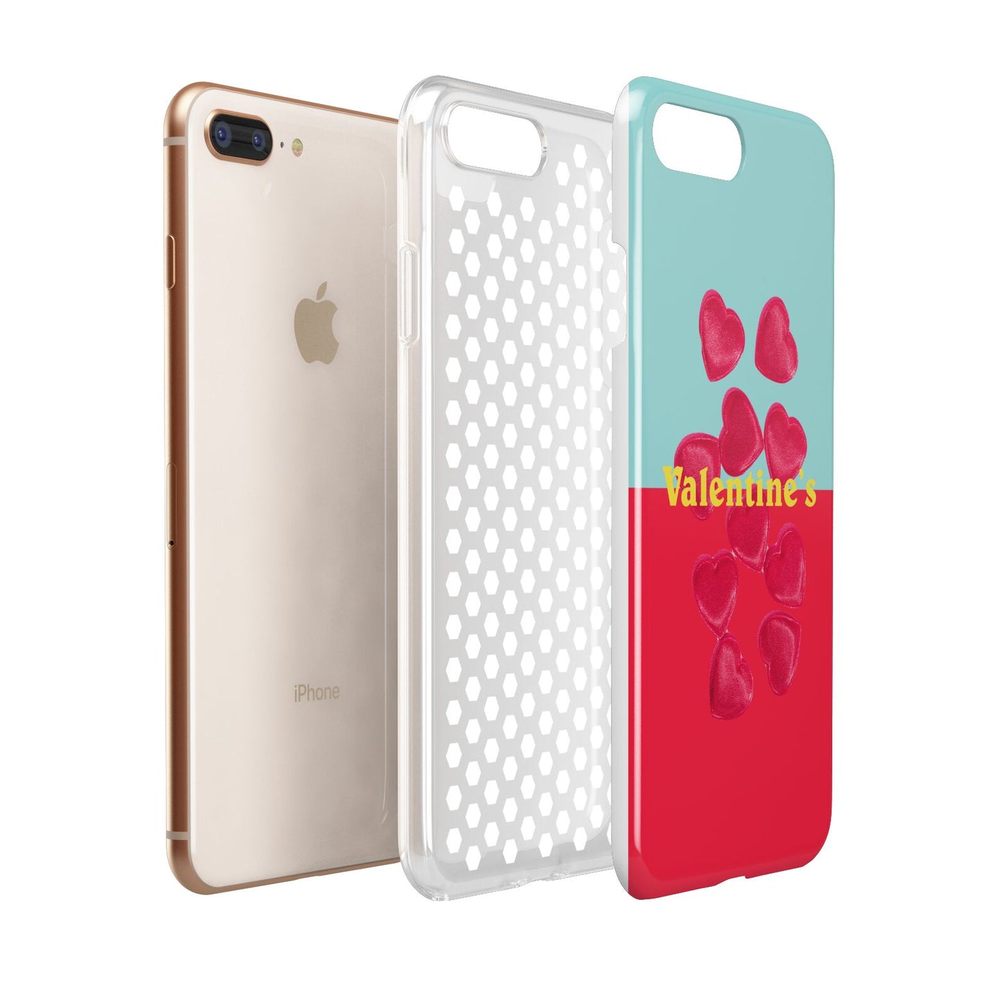 Valentines Sweets Apple iPhone 7 8 Plus 3D Tough Case Expanded View