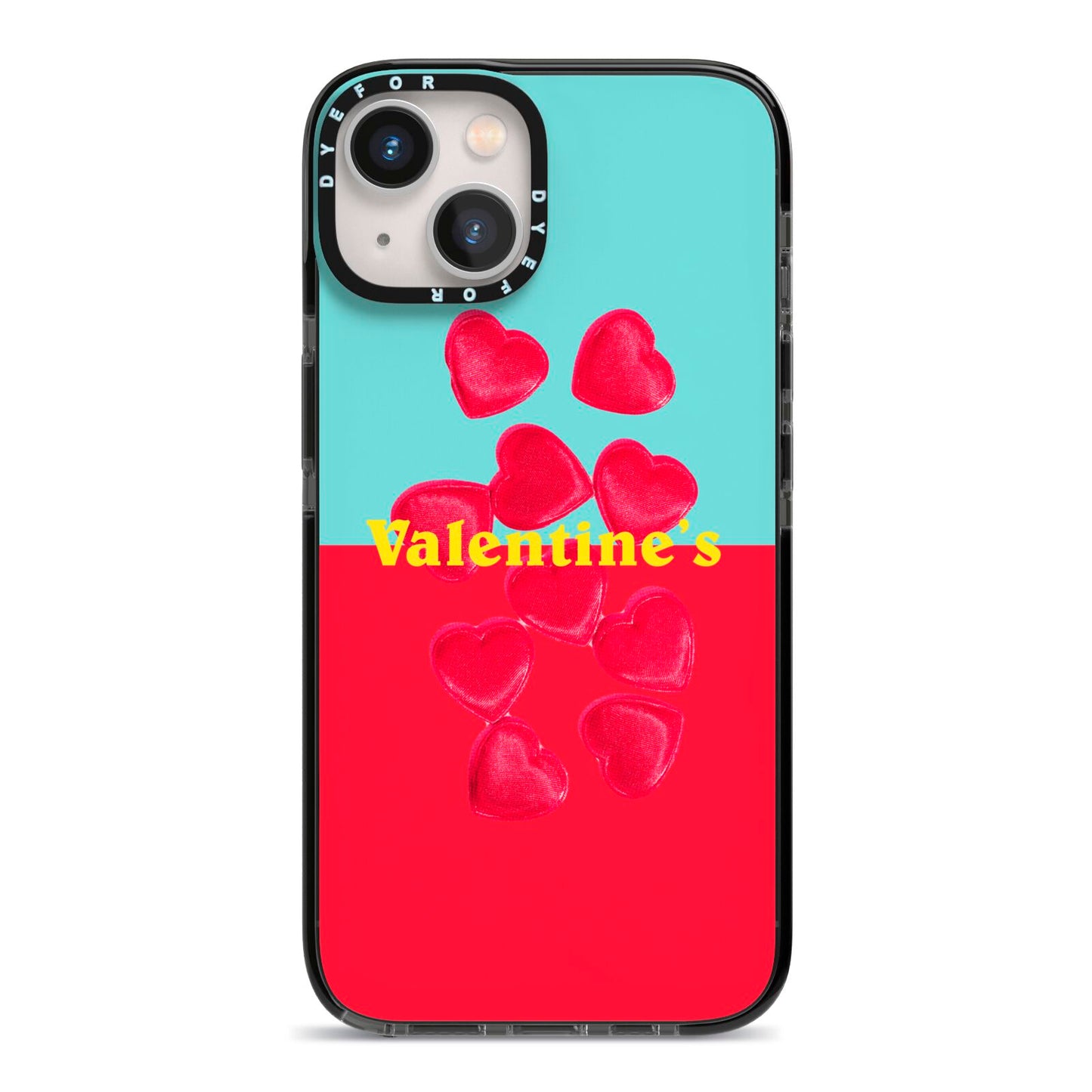 Valentines Sweets iPhone 13 Black Impact Case on Silver phone