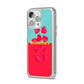 Valentines Sweets iPhone 14 Pro Max Clear Tough Case Silver Angled Image