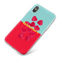 Valentines Sweets iPhone X Bumper Case on Silver iPhone