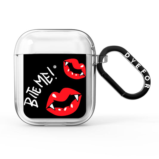 Vampire Bite Me AirPods Clear Case