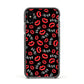 Vampire Bite Me Apple iPhone Xs Impact Case Black Edge on Black Phone
