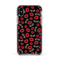 Vampire Bite Me Apple iPhone Xs Impact Case Black Edge on Silver Phone