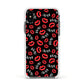 Vampire Bite Me Apple iPhone Xs Impact Case White Edge on Black Phone