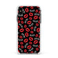 Vampire Bite Me Apple iPhone Xs Max Impact Case White Edge on Black Phone