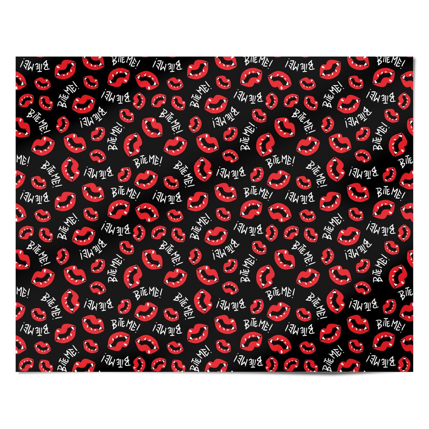 Vampire Bite Me Personalised Wrapping Paper Alternative