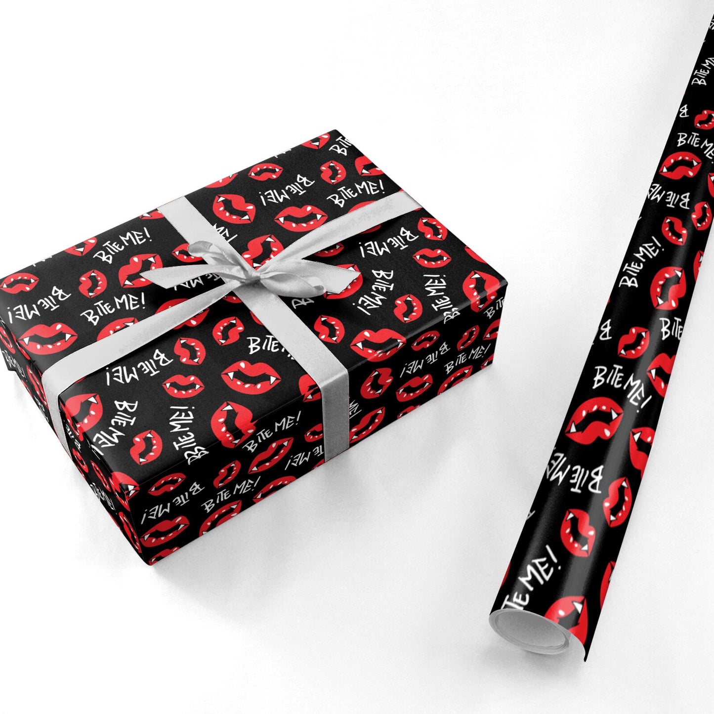 Vampire Bite Me Personalised Wrapping Paper