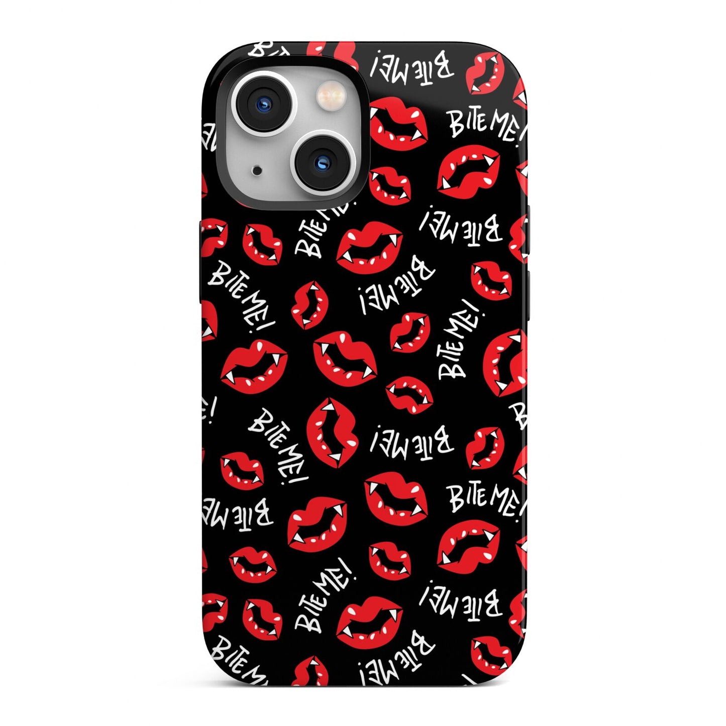 Vampire Bite Me iPhone 13 Mini Full Wrap 3D Tough Case