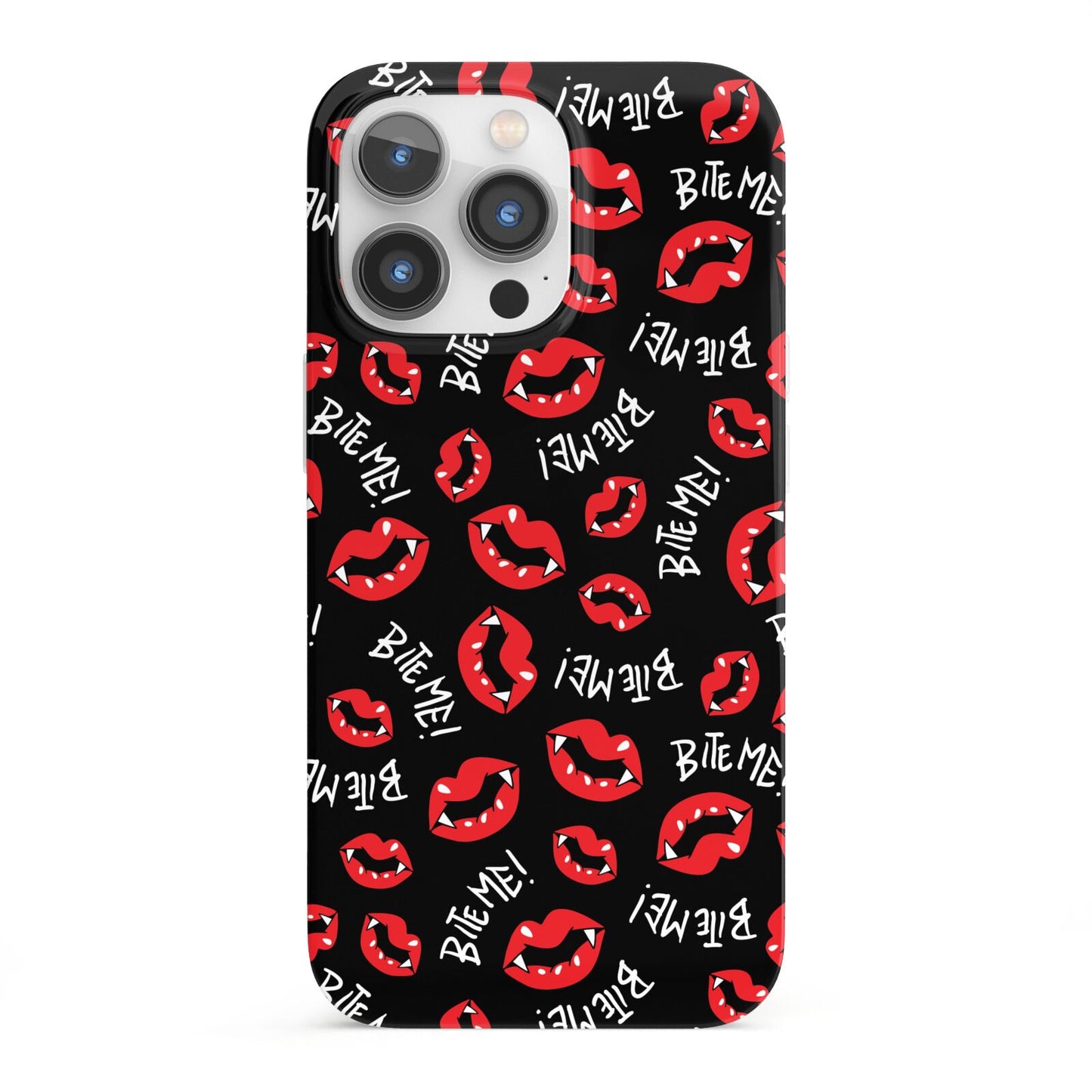 Vampire Bite Me iPhone 13 Pro Full Wrap 3D Snap Case
