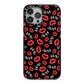 Vampire Bite Me iPhone 13 Pro Max Black Impact Case on Silver phone