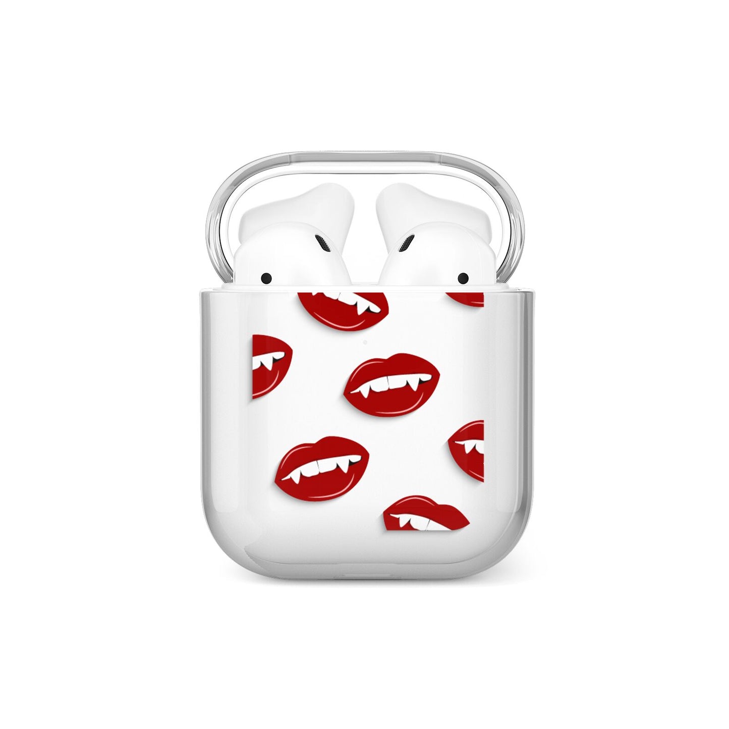 Vampire Fangs with Transparent Background AirPods Case