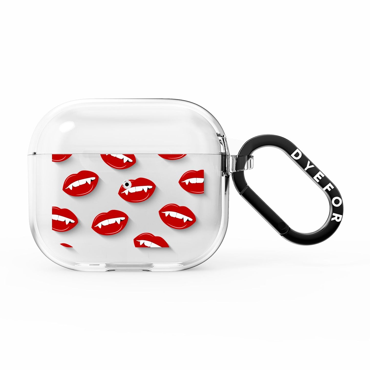 Vampire Fangs with Transparent Background AirPods Clear Case 3rd Gen