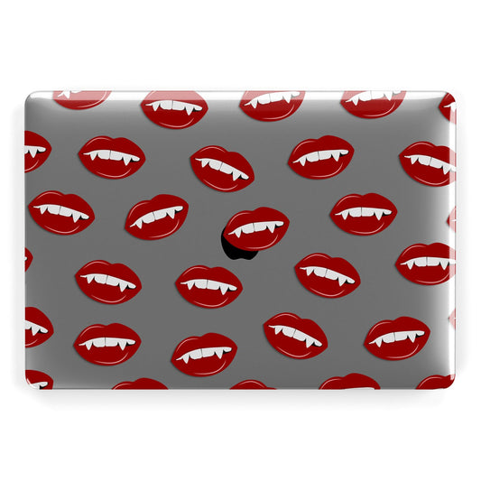 Vampire Fangs with Transparent Background Apple MacBook Case