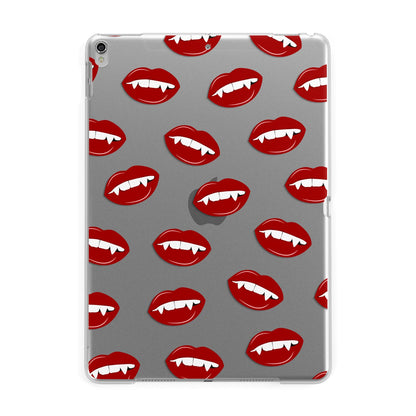 Vampire Fangs with Transparent Background Apple iPad Silver Case