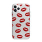 Vampire Fangs with Transparent Background Apple iPhone 11 Pro Max in Silver with Bumper Case