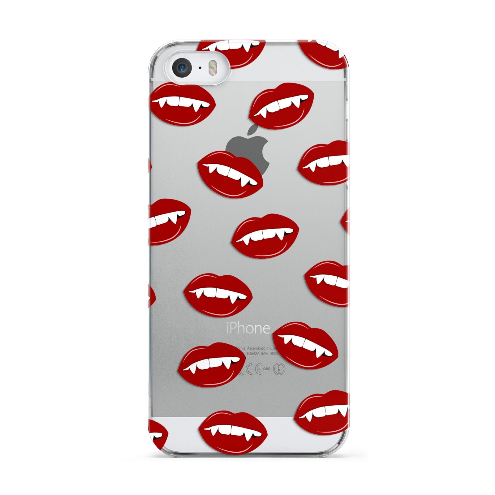Vampire Fangs with Transparent Background Apple iPhone 5 Case