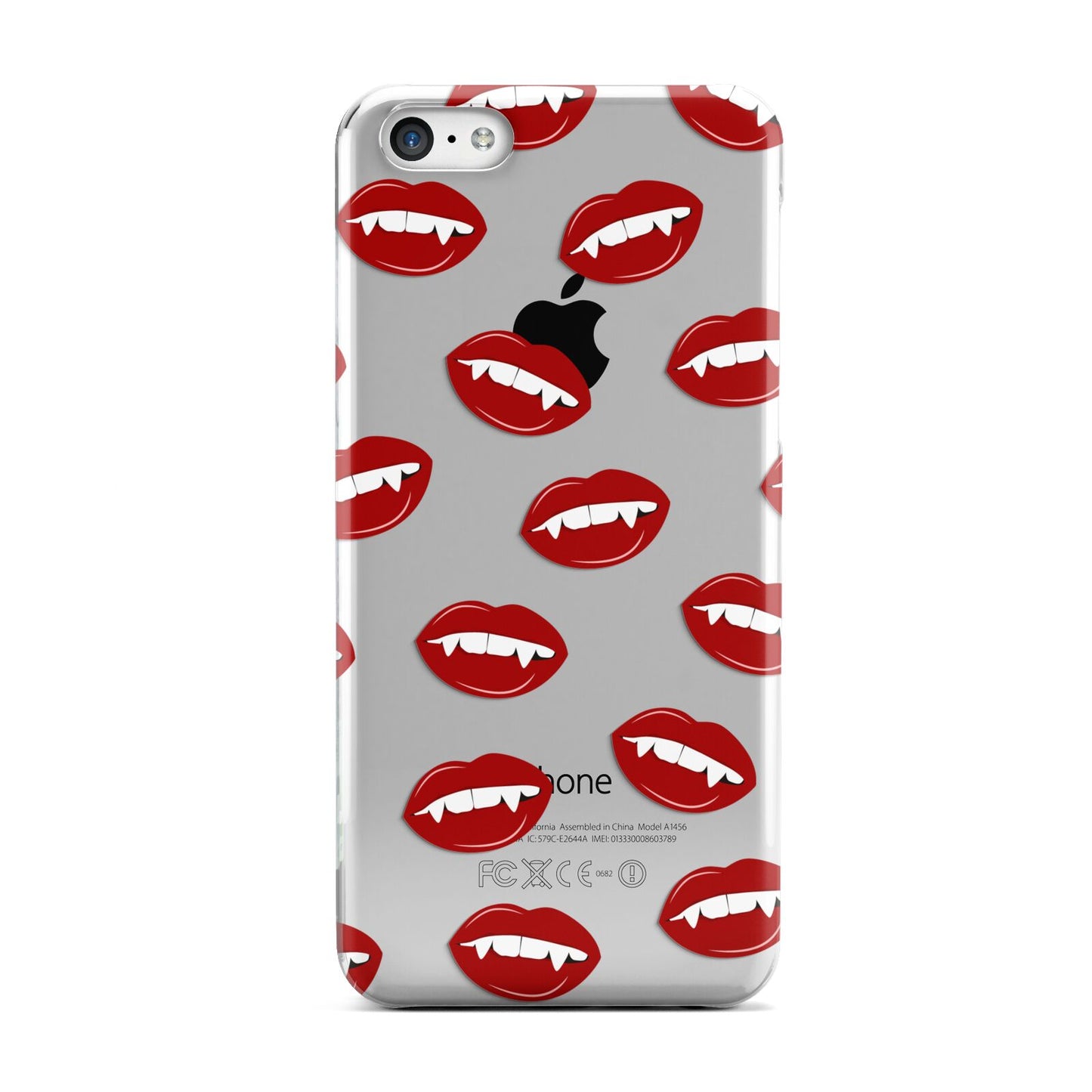 Vampire Fangs with Transparent Background Apple iPhone 5c Case