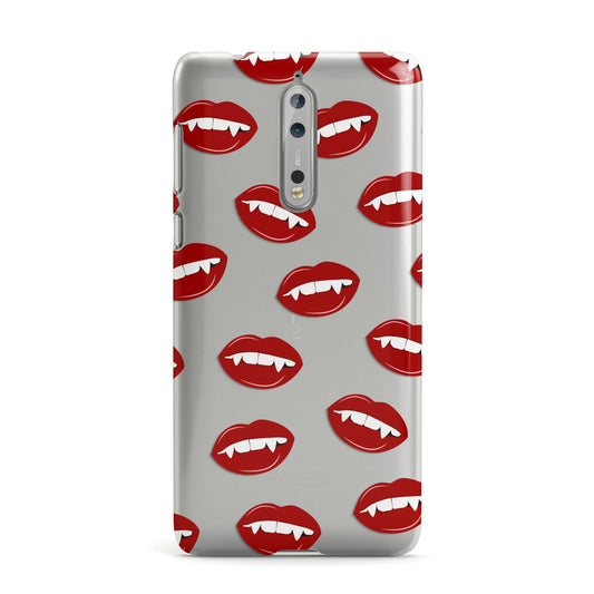 Vampire Fangs with Transparent Background Nokia Case