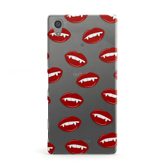 Vampire Fangs with Transparent Background Sony Xperia Case