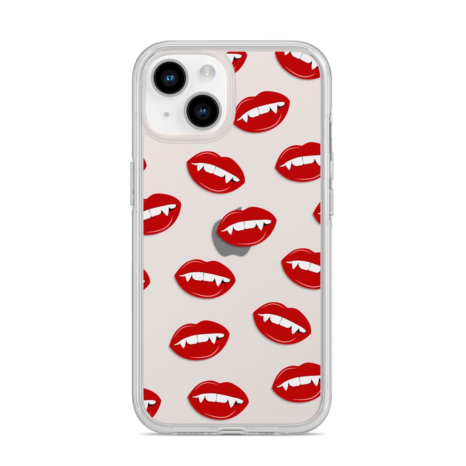 Vampire Fangs with Transparent Background iPhone 14 Clear Tough Case Starlight